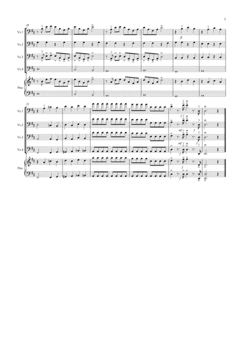 1812 Overture for Cello Quartet image number null