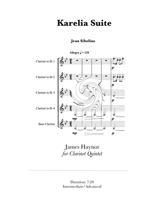 Karelia Suite for Clarinet Quintet