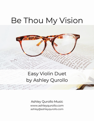 Book cover for Be Thou My Vision -- Easy Violin Duet