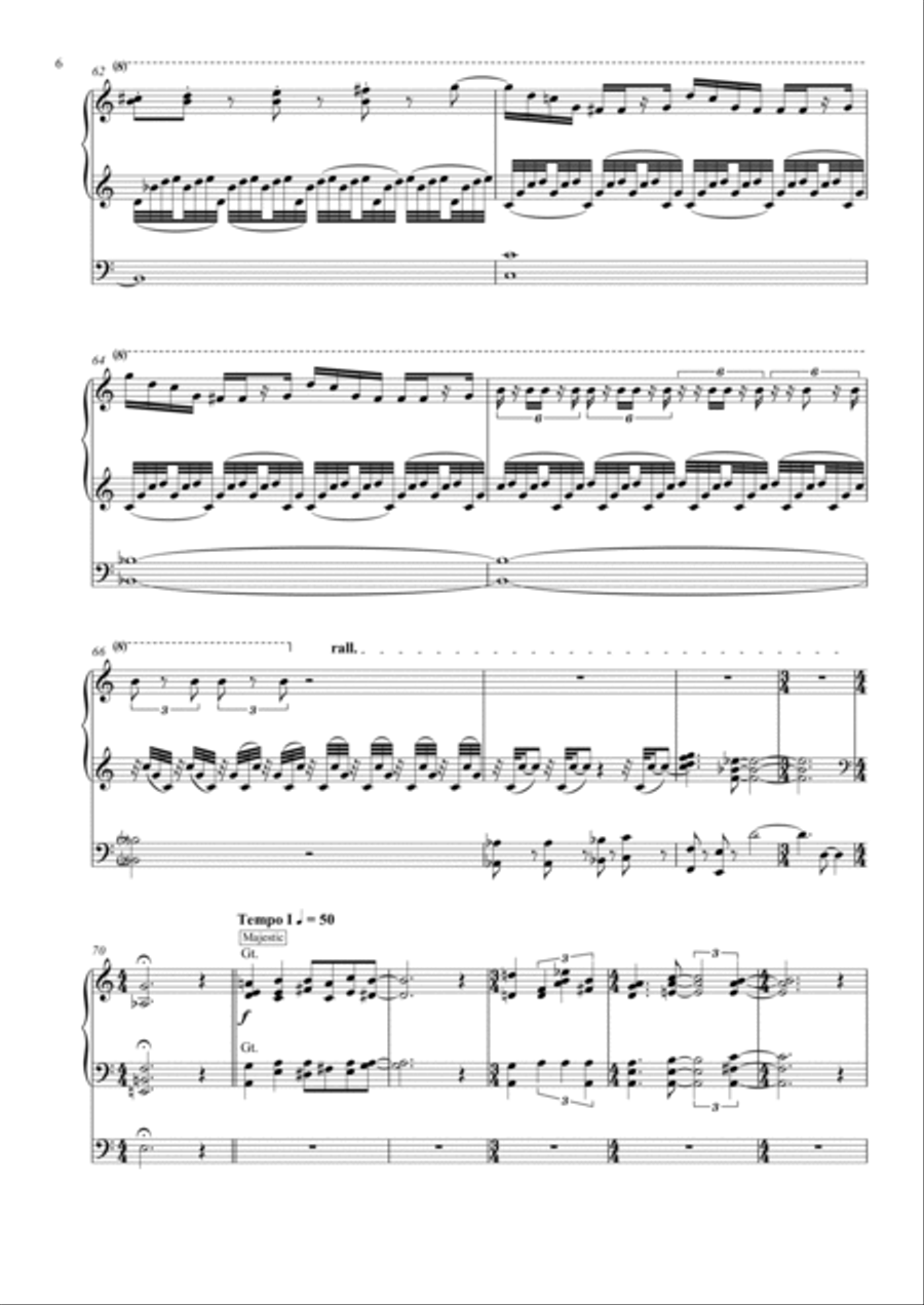 Edwyllm Organ Solo scores gallery preview page 6