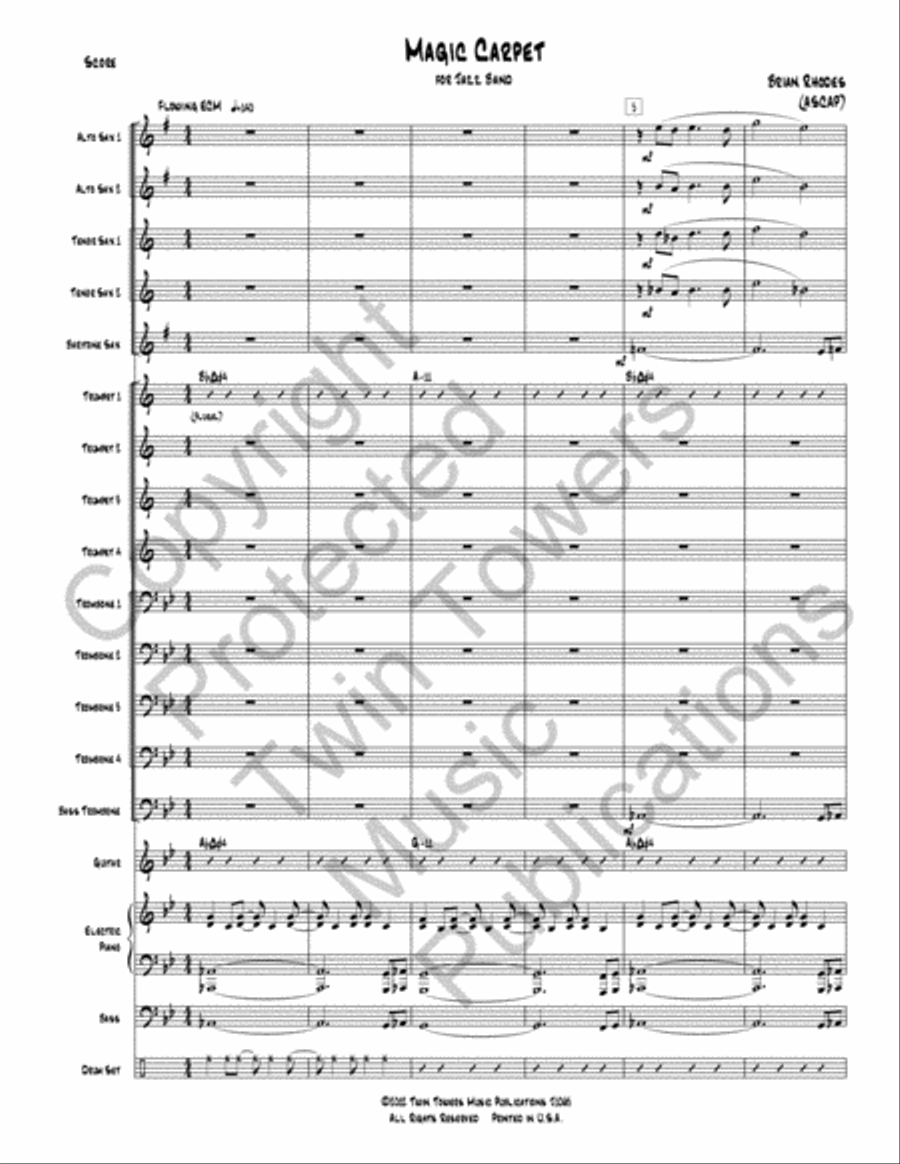 Magic Carpet Magic Carpet Jazz Ensemble scores gallery preview page 3