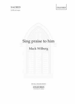 Book cover for Sing praise to him