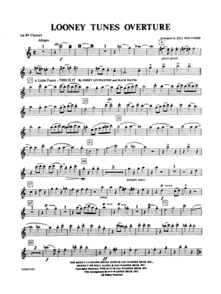 Looney Tunes Overture: 1st B-flat Clarinet