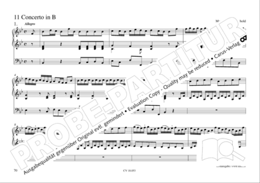 Das Husumer Orgelbuch von 1758 Organ Solo scores gallery preview page 71