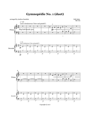 Gymnopédie No. 1 (Piano Duet)