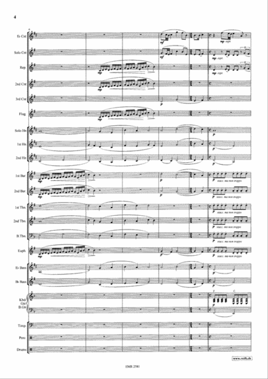 Time To Say Goodbye Brass Band scores gallery preview page 5