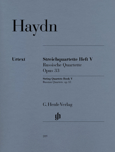 Joseph Haydn: String quartets book V op. 33   [Russian quartets]
