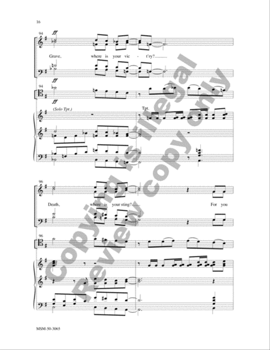 There's a Sunday Coming Soon 4-Part scores gallery preview page 15