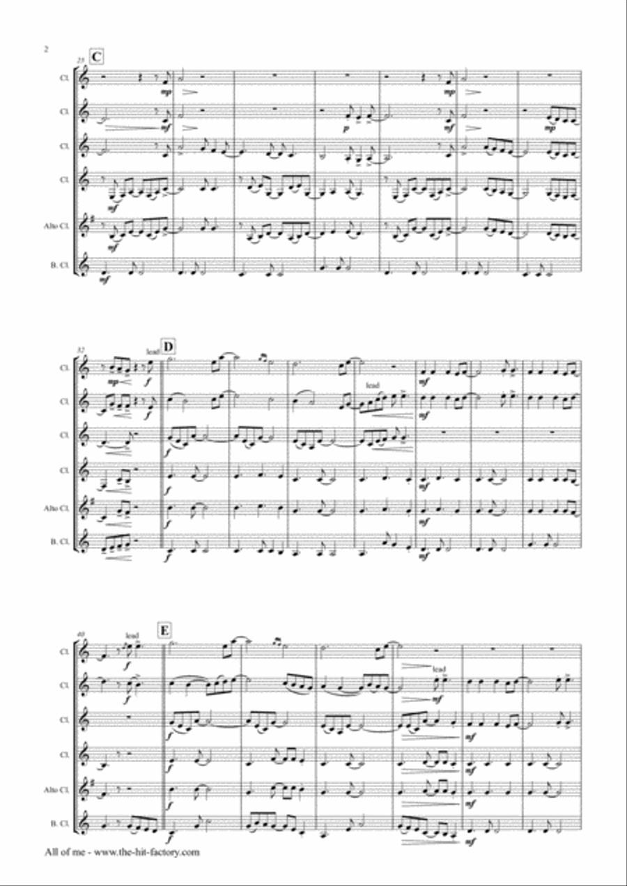 All Of Me Woodwind Ensemble scores gallery preview page 2
