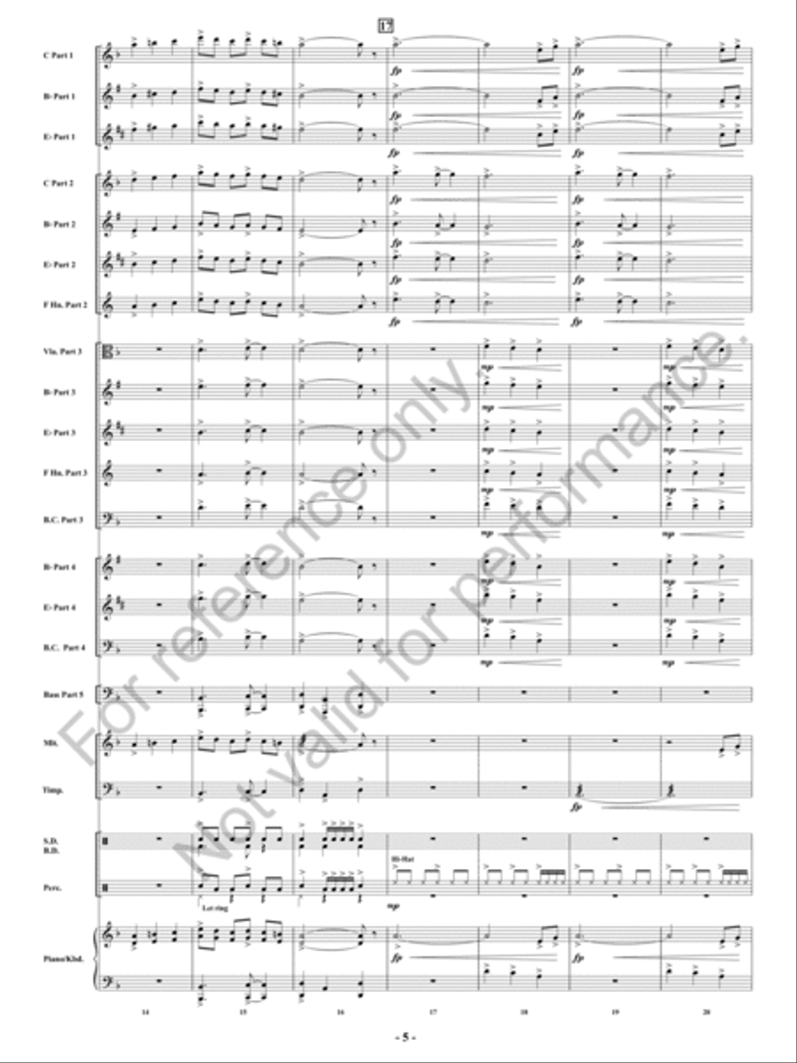 Fireflash! Concert Band - Sheet Music page 6