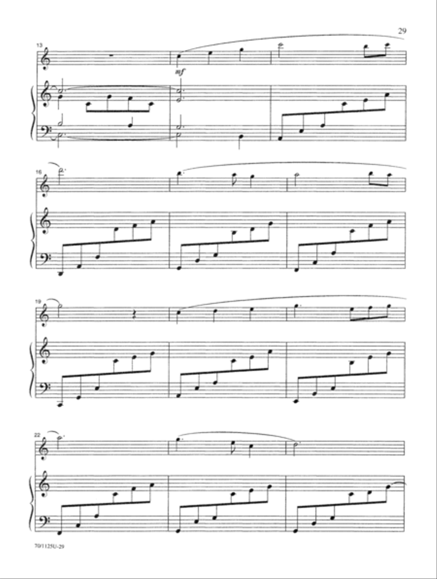 Contemporary Hymn Settings for Flute and Piano Flute Solo scores gallery preview page 17