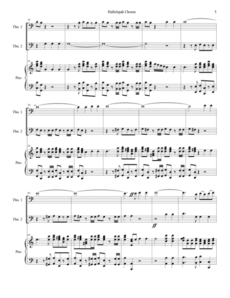 Hallelujah Chorus (Trombone Duet) image number null