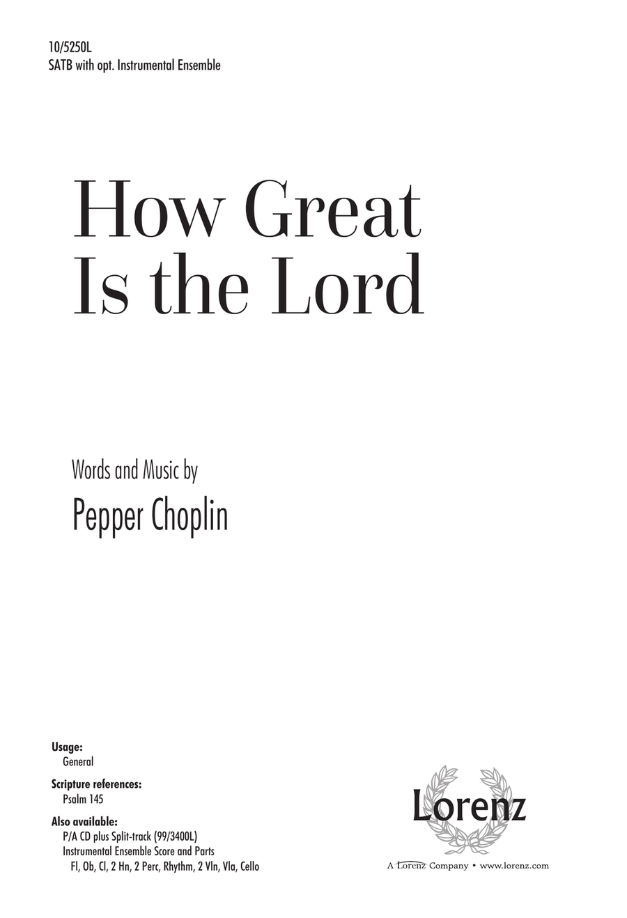 How Great Is the Lord