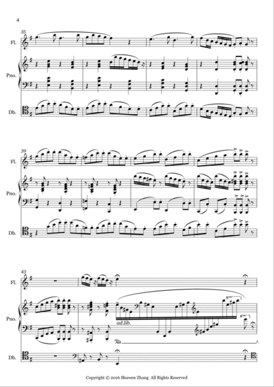 Trio Fantasia in d minor Small Ensemble scores gallery preview page 4