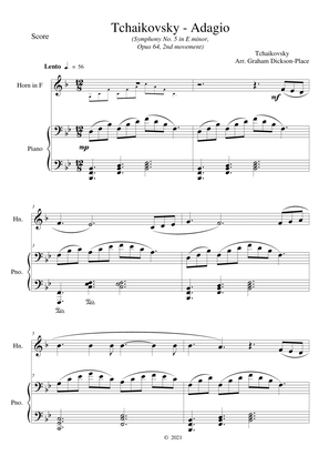 Tchaikovsky - Adage. The horn solo from the 5th Symphony arranged for Horn and Piano.