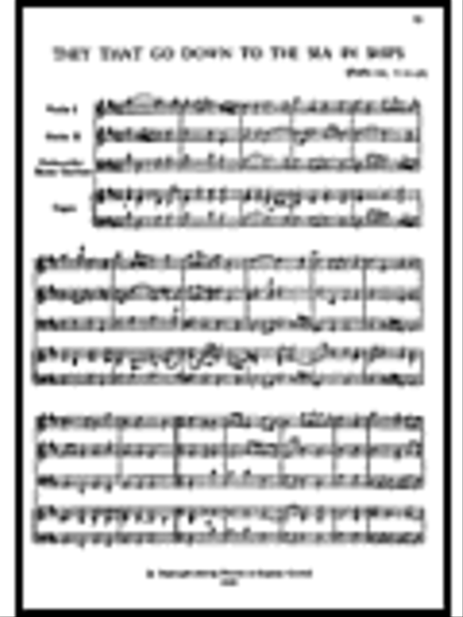 They That Go Down to the Sea in Ships Choir scores gallery preview page 1
