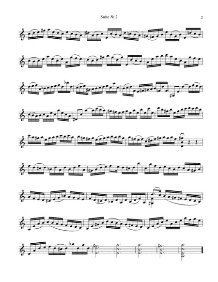 Suite No. 2, BWV 1008 for violin solo image number null