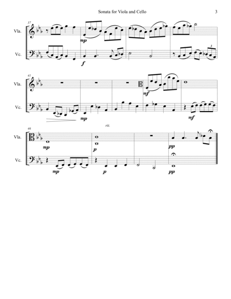 Sonata for Viola and Cello