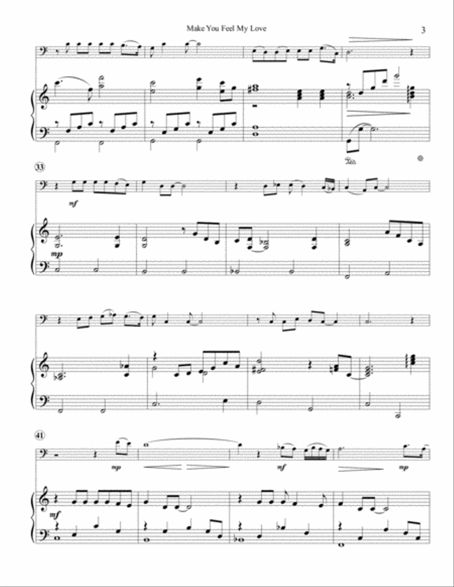Make You Feel My Love Piano scores gallery preview page 5