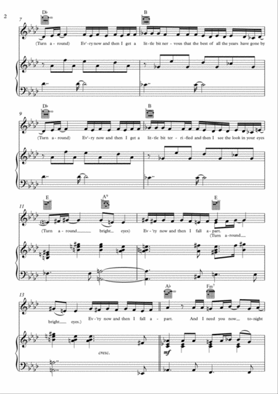 Total Eclipse Of The Heart Voice scores gallery preview page 2