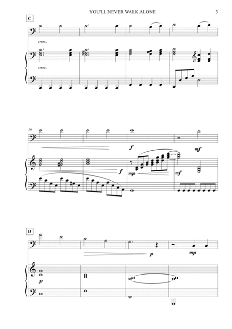 You'll Never Walk Alone Piano scores gallery preview page 4