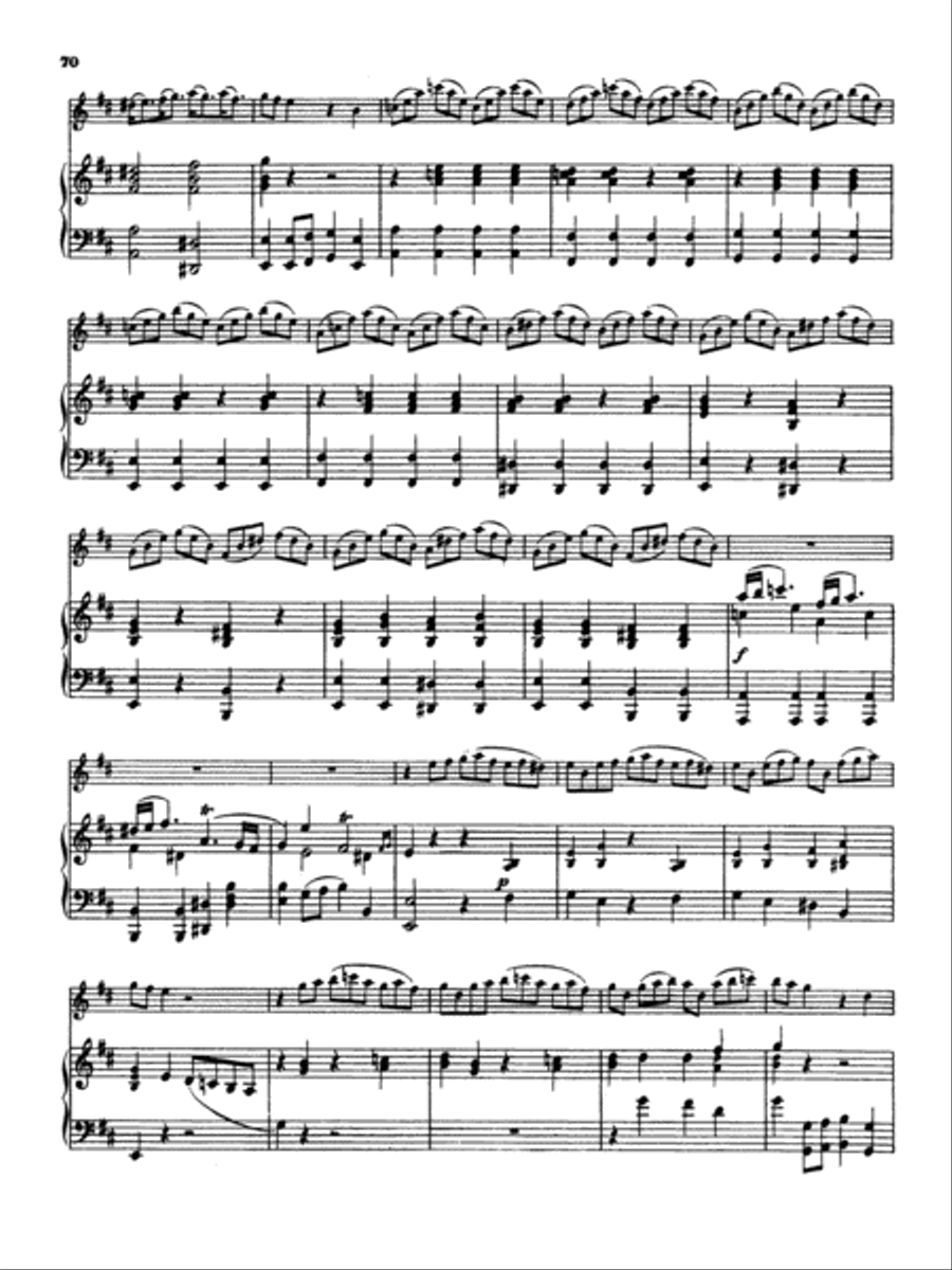 Great: Four Concertos for Flute and Piano Flute scores gallery preview page 5