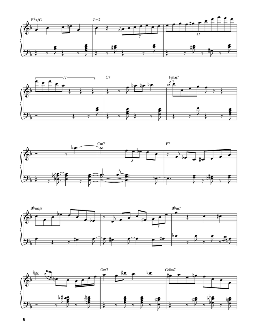 Samba De Orfeu Piano scores gallery preview page 6
