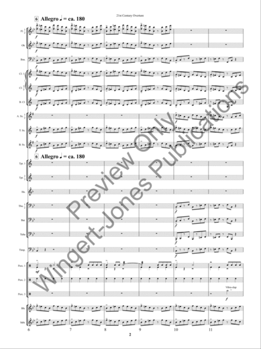 21st Century Overture Concert Band scores gallery preview page 5