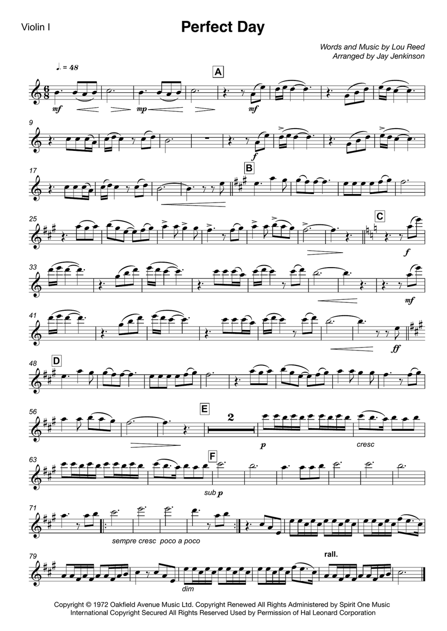 Perfect Day String Quartet scores gallery preview page 2