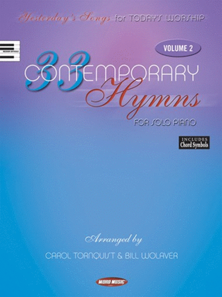 Book cover for 33 Contemporary Hymns V2 - Piano Folio