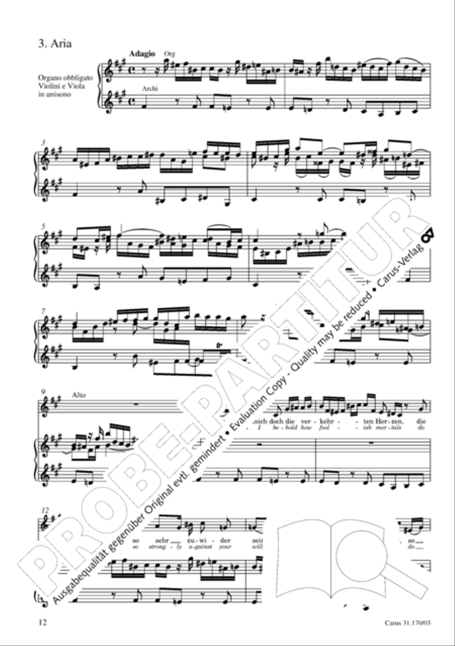 O blessed rest, o welcome heart's delight (Vergnugte Ruh, beliebte Seelenlust) Flute scores gallery preview page 13