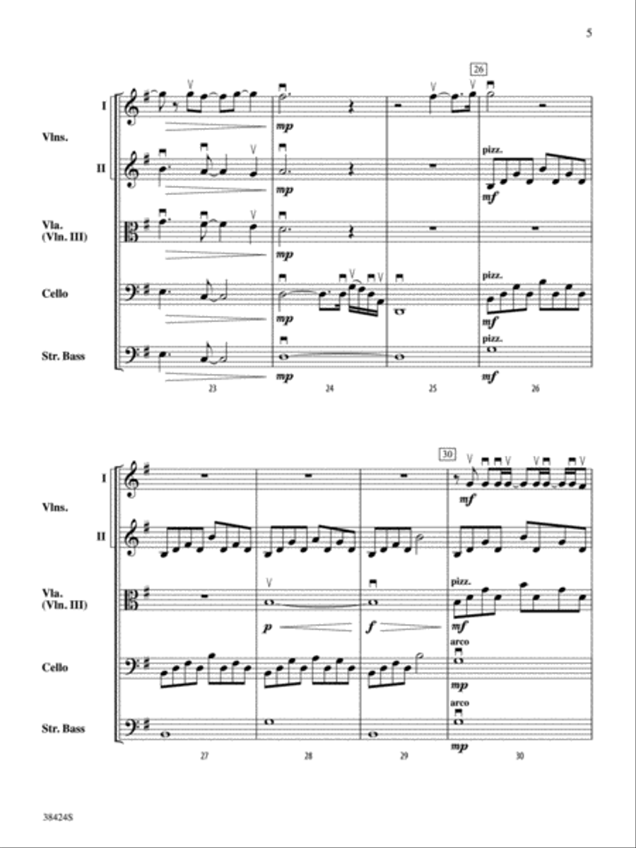 My Immortal: Score My Immortal: Score String Orchestra scores gallery preview page 5