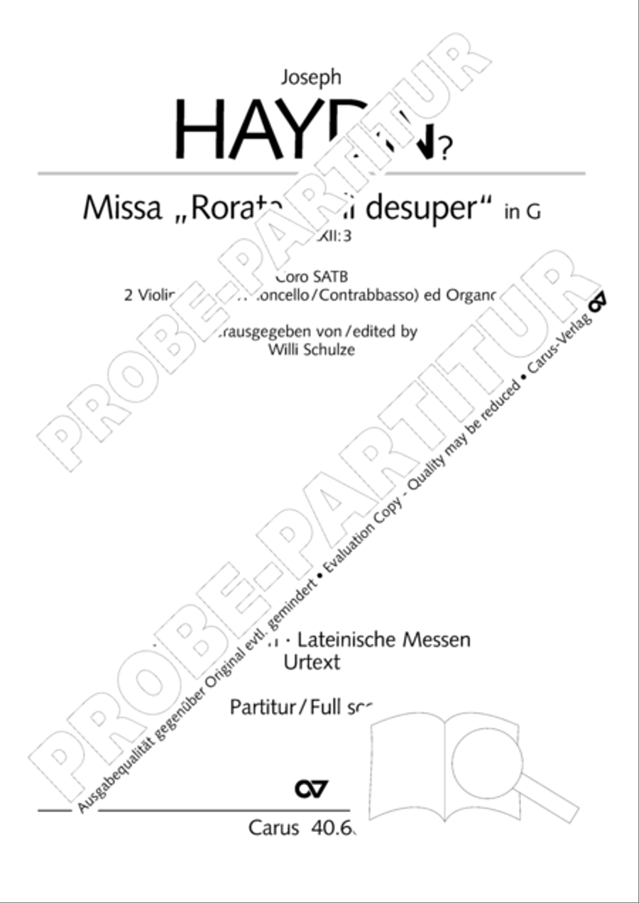 Missa brevis 4-Part scores gallery preview page 2