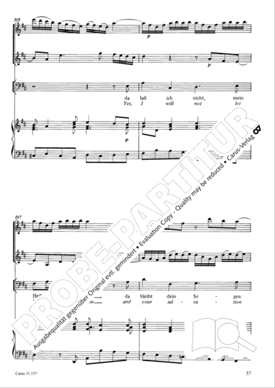 Lord, do not depart until I am blessed (Ich lasse dich nicht, du segnest mich denn) TB scores gallery preview page 58