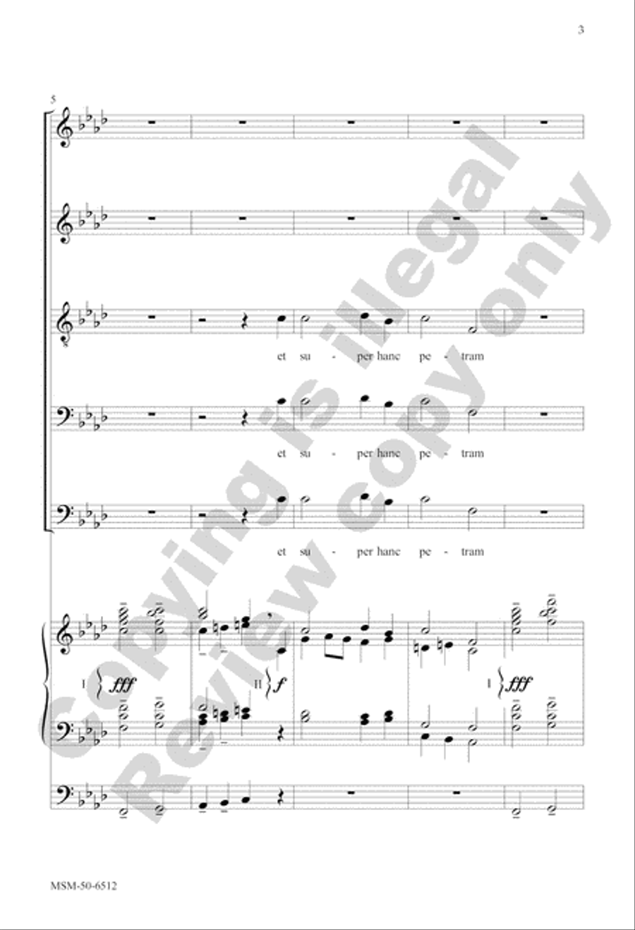 Tu es Petrus SAT scores gallery preview page 3