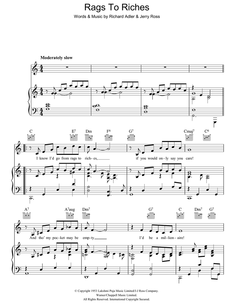 Rags To Riches Rags To Riches Guitar scores gallery preview page 1