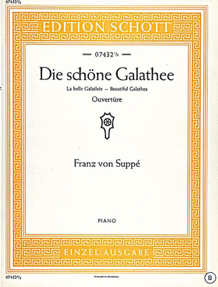 Book cover for Beautiful Galathea Overture Piano