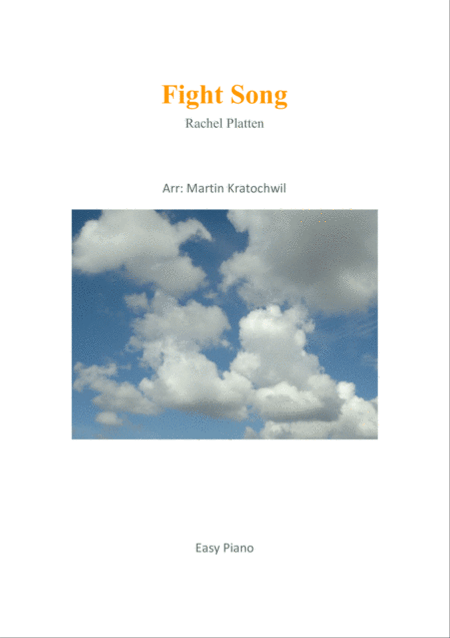 Fight Song Fight Song Easy Piano scores gallery preview page 1