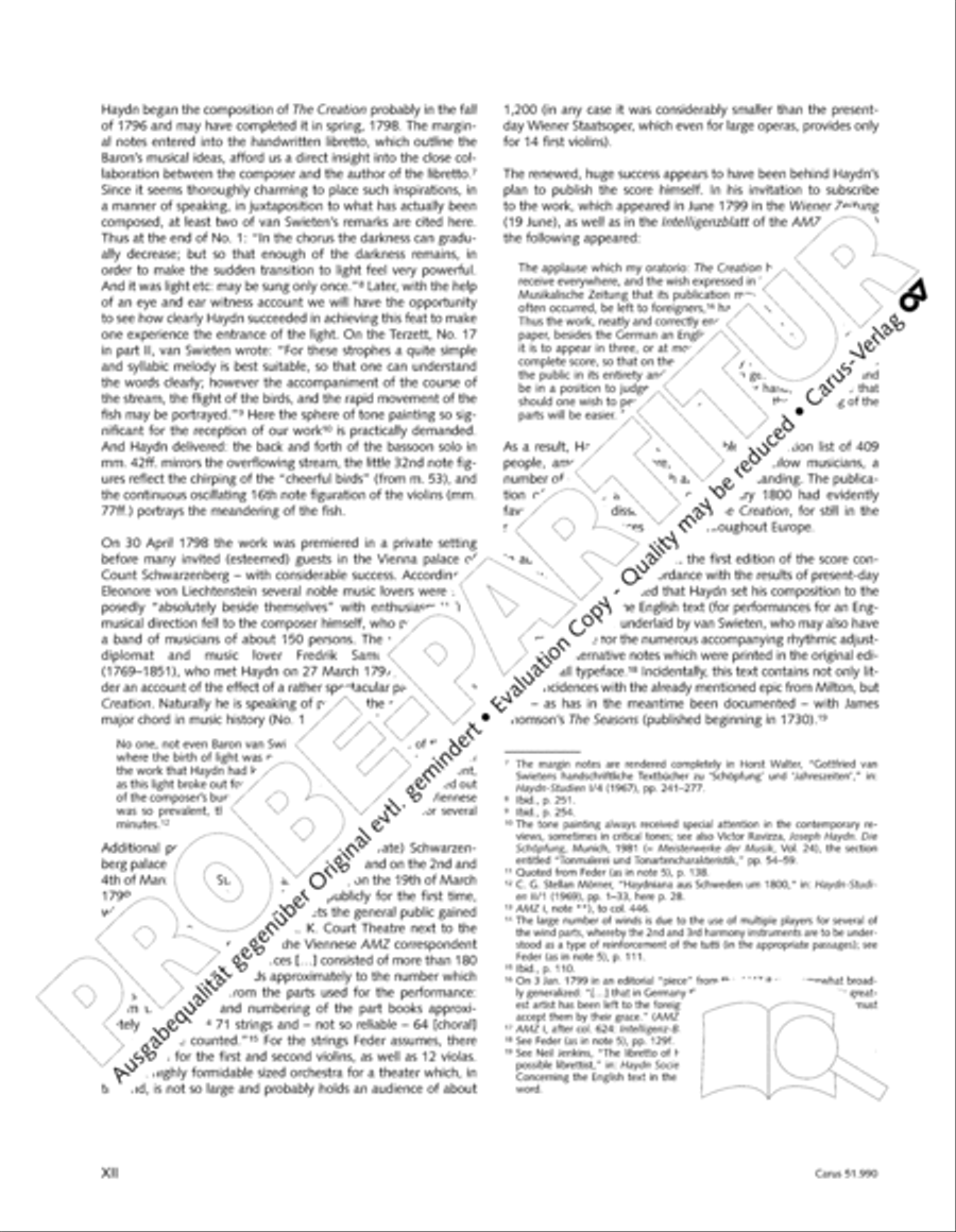 The Creation (Die Schopfung) 4-Part scores gallery preview page 13