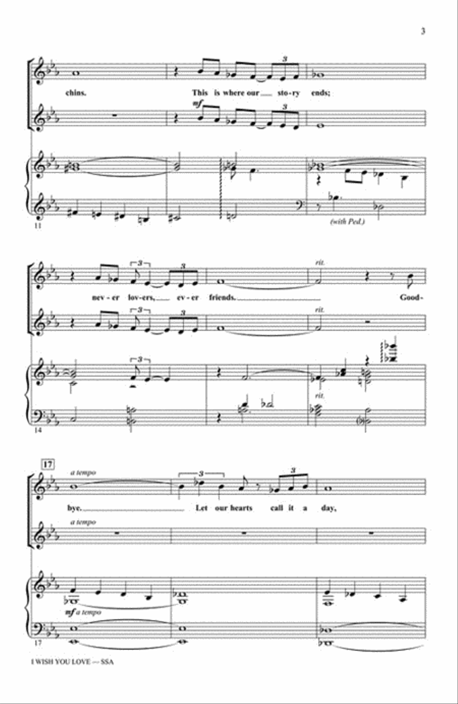 I Wish You Love I Wish You Love SSA scores gallery preview page 3