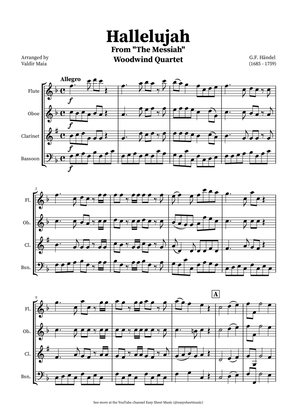 Hallelujah Chorus from Messiah - Woodwind Quartet