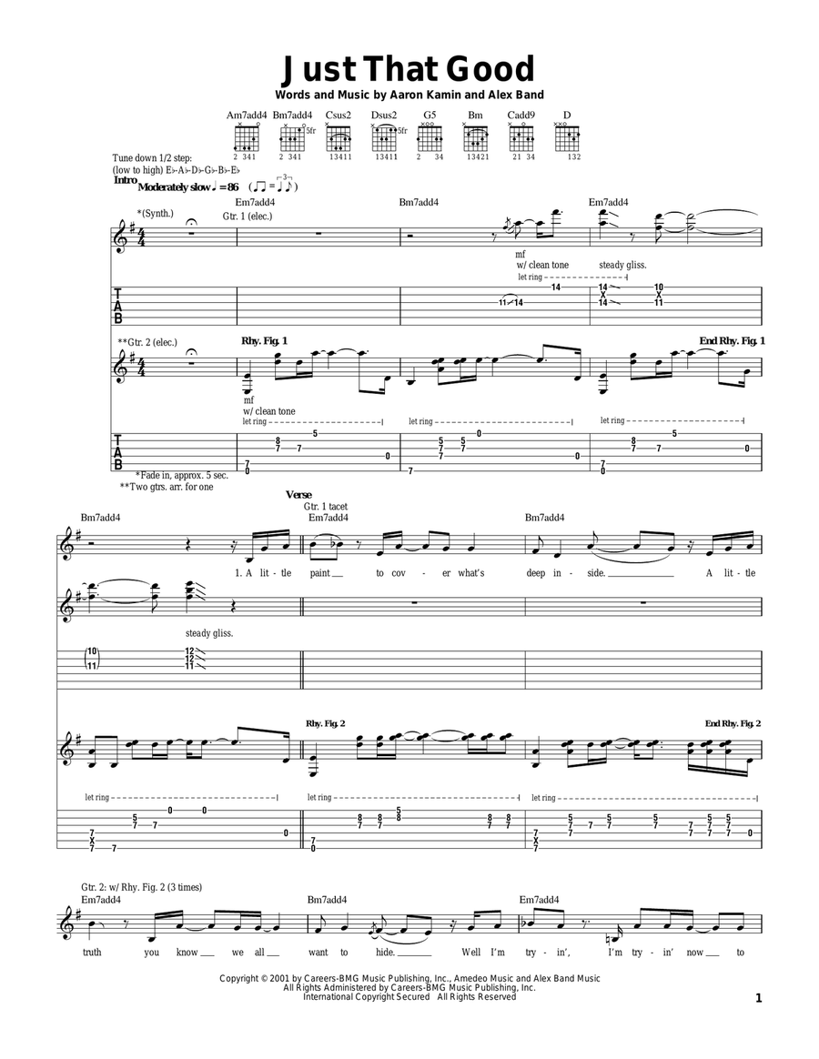 Just That Good Just That Good Acoustic Guitar scores gallery preview page 1