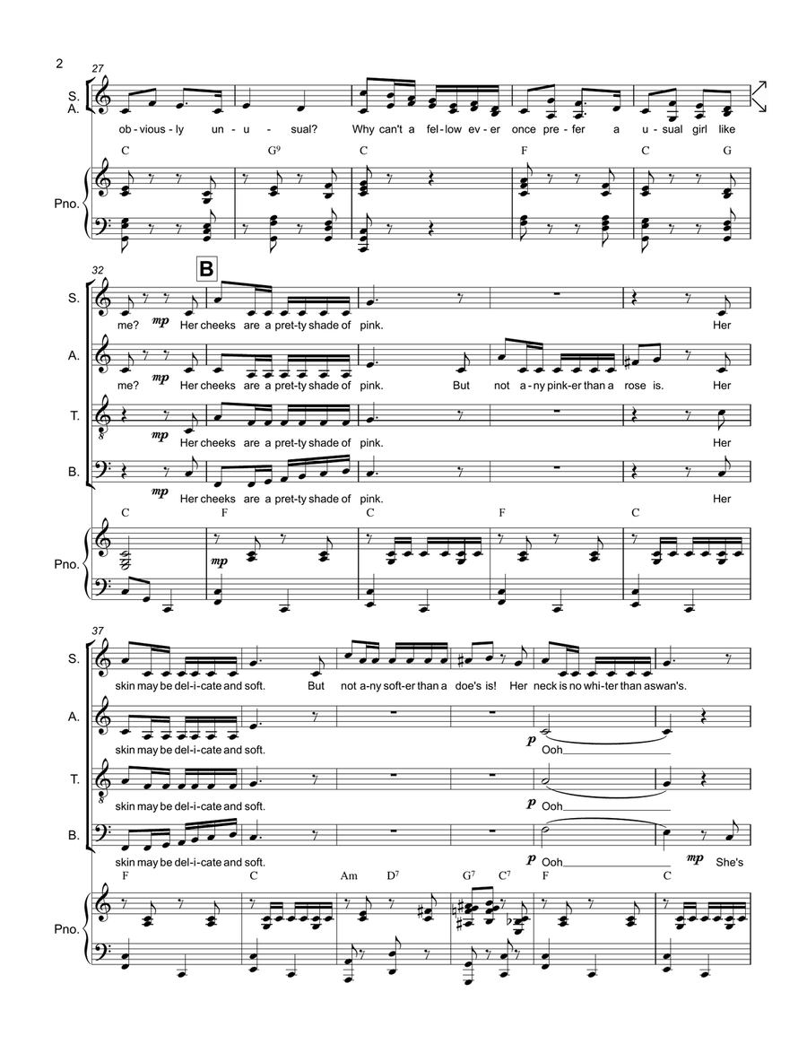 Stepsisters' Lament 4-Part scores gallery preview page 3