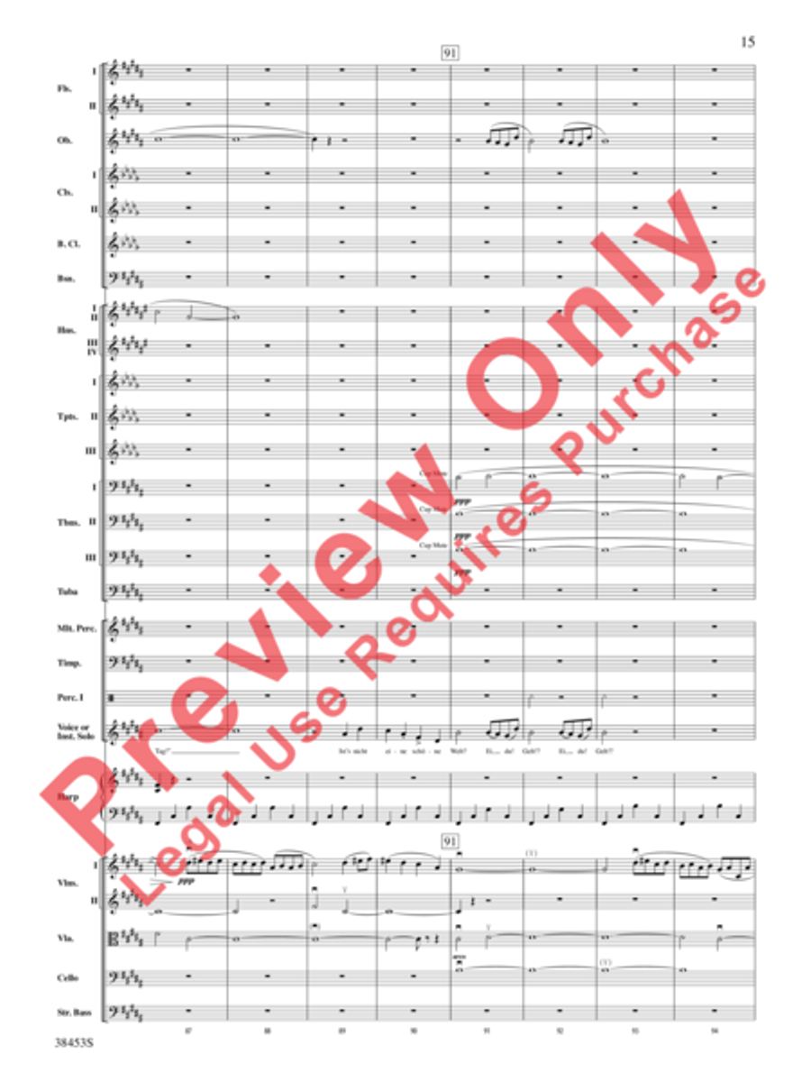 Ging heut Morgen übers Feld Full Orchestra scores gallery preview page 16