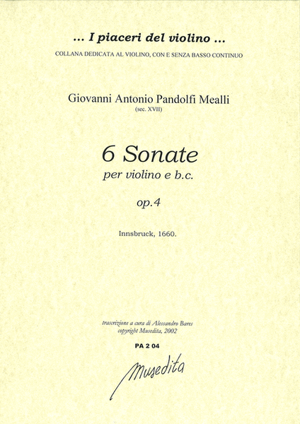 Sonate op.4 (Innsbruck, 1660)