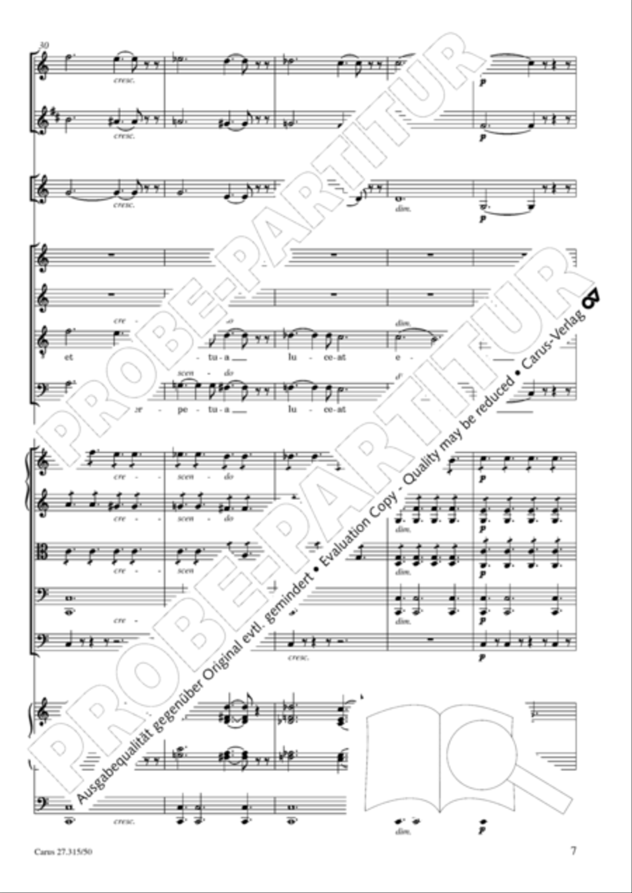 Requiem in C major 4-Part scores gallery preview page 10