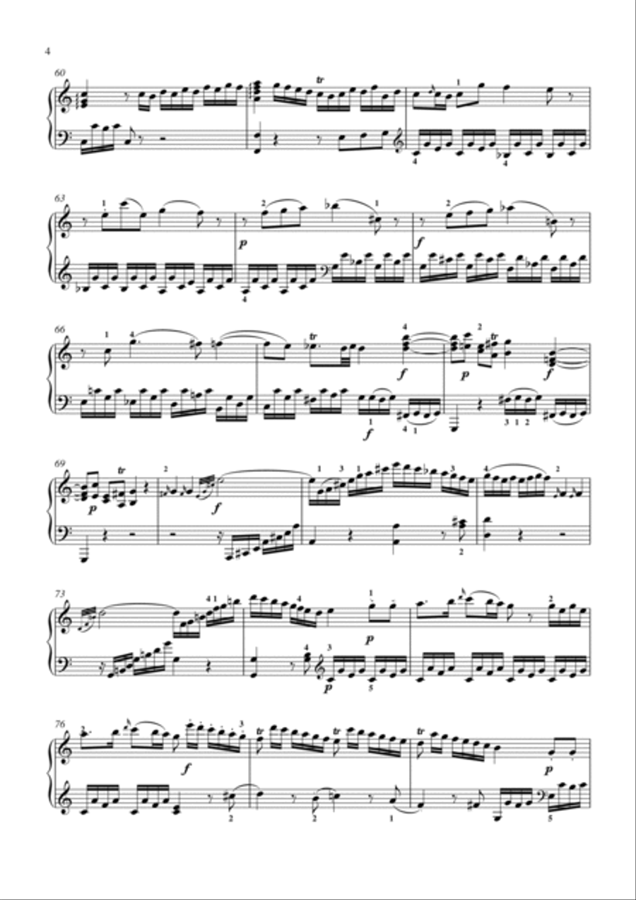 Mozart-Piano Sonata No.1 in C major, K.279 Piano Solo scores gallery preview page 5