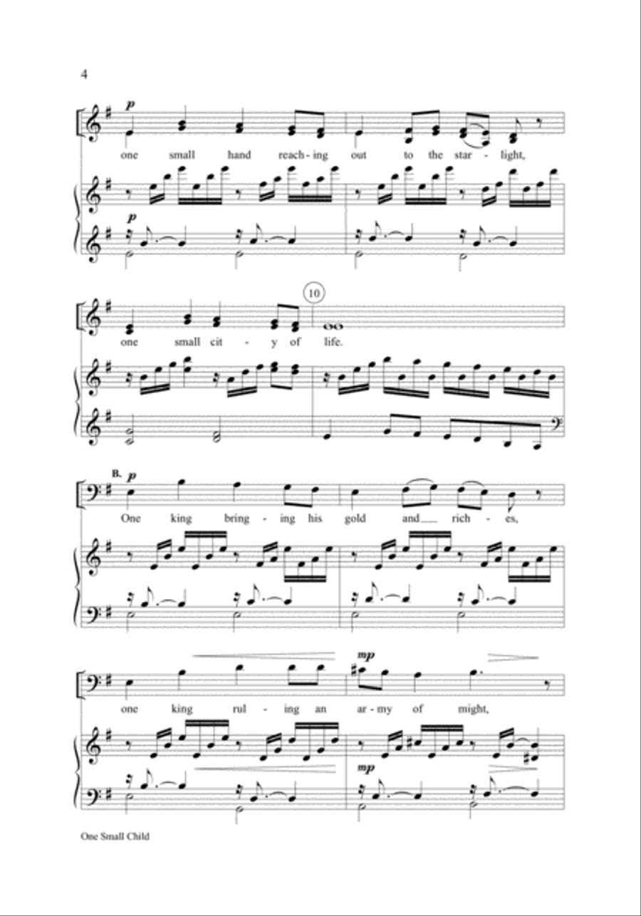 One Small Child 3-Part scores gallery preview page 3