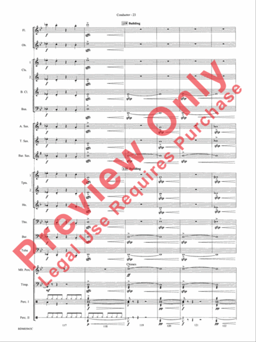 The Great Steamboat Race The Great Steamboat Race Concert Band scores gallery preview page 26