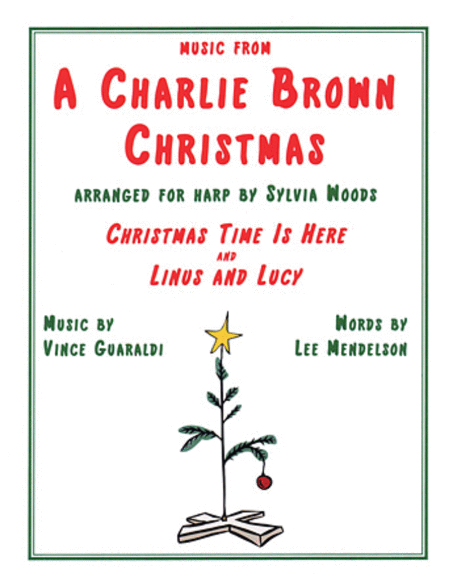 Music From A Charlie Brown Christmas: “Christmas Time Is Here” & “Linus and Lucy” Harp scores gallery preview page 1